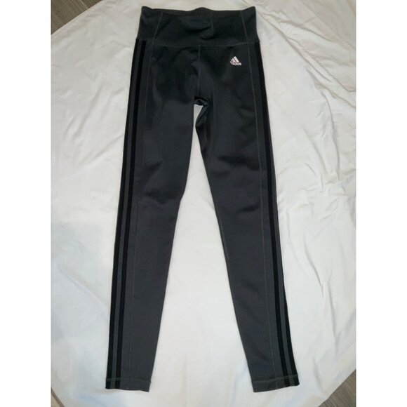 Adidas Womens Climate Cross Training HR Leggings size Small Grey/Blk - Picture 1 of 4